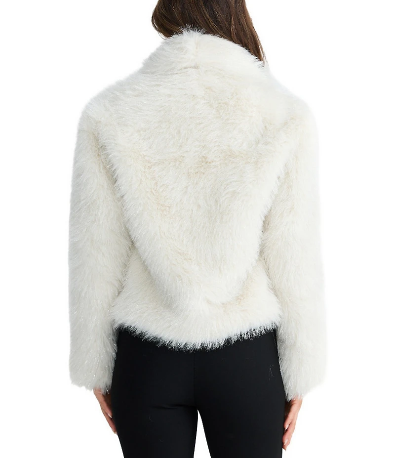 Brave + True Glamour Long Sleeve Faux Fur Jacket