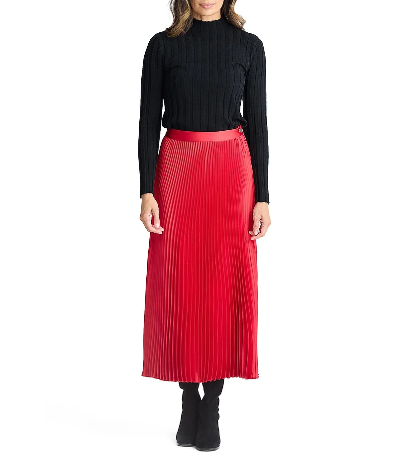 Brave + True Identity Pleated Maxi Skirt