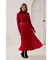 Brave + True Identity Pleated Maxi Skirt