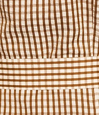 Brave + True Lenni Gingham Button Front Belted Mini Dress