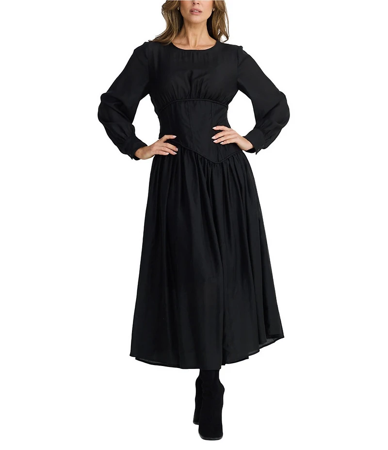 Brave + True Martina Asymmetric Corset Style Seam Waist Dress