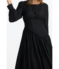 Brave + True Martina Asymmetric Corset Style Seam Waist Dress