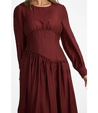 Brave + True Martina Asymmetric Corset Style Seam Waist Dress