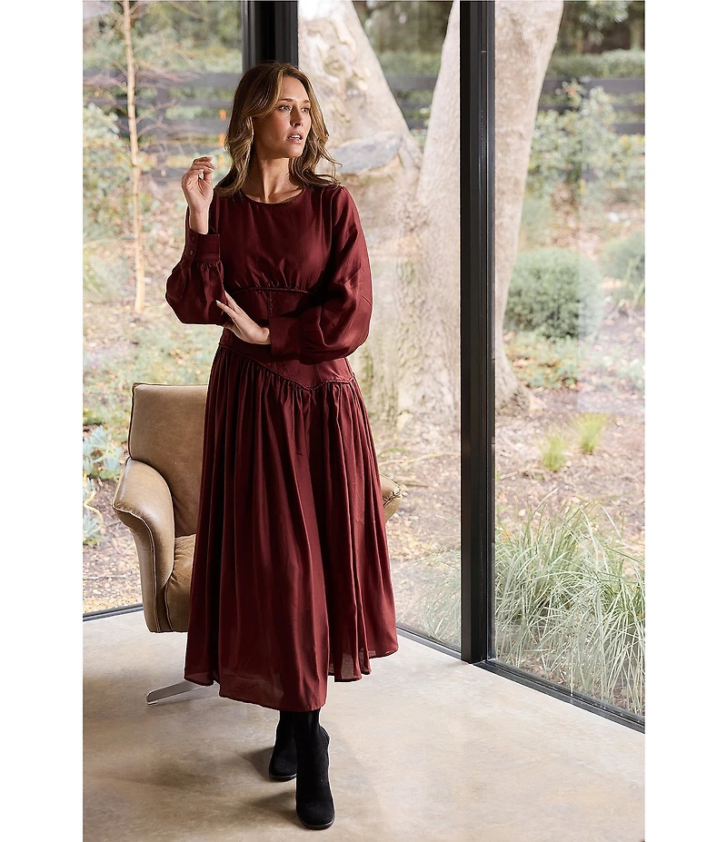 Brave + True Martina Asymmetric Corset Style Seam Waist Dress