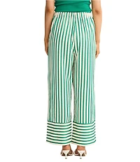 Brave + True Portia Striped Seersucker Wide Leg Drawstring Pants