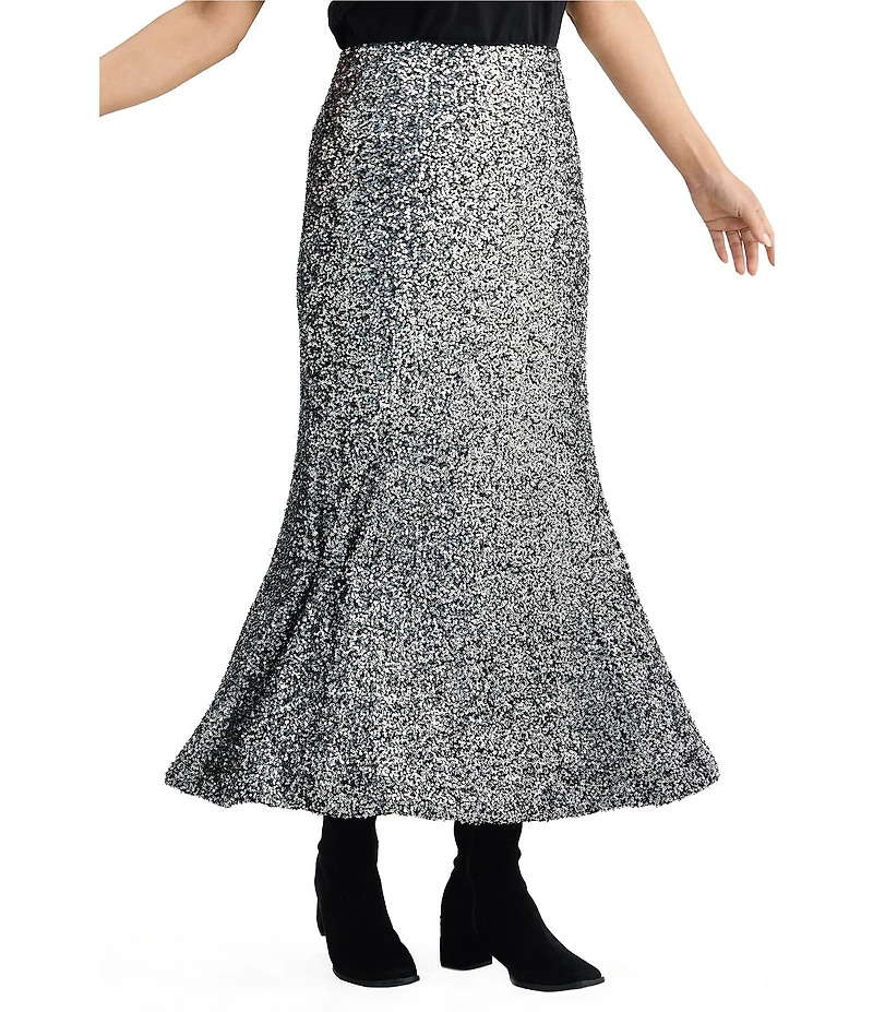Brave + True Ritz Sequin Pencil Maxi Skirt