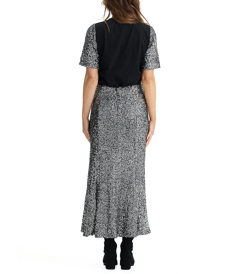 Brave + True Ritz Sequin Pencil Maxi Skirt