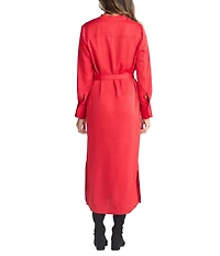 Brave + True Sampson Long Sleeve Satin Dress