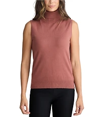 Brave + True Sleeveless Pullover Knit Turtleneck Top