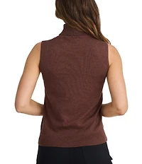 Brave + True Sleeveless Pullover Knit Turtleneck Top