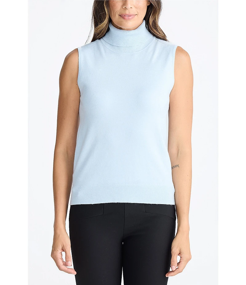 Brave + True Sleeveless Pullover Knit Turtleneck Top