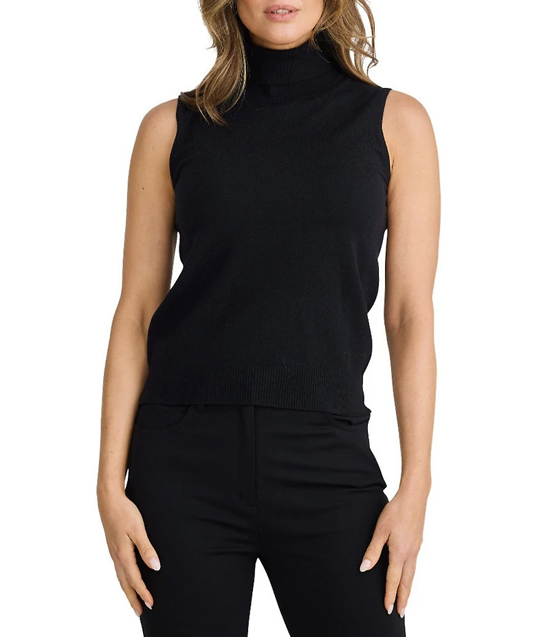 Brave + True Sleeveless Pullover Knit Turtleneck Top