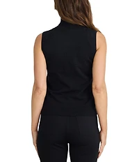 Brave + True Sleeveless Pullover Knit Turtleneck Top