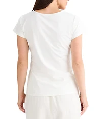 Brave + True Amor Short Sleeve Crew Neck Tee