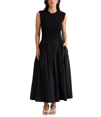 Brave + True Daphne Sleeveless Crew Neck Maxi Dress