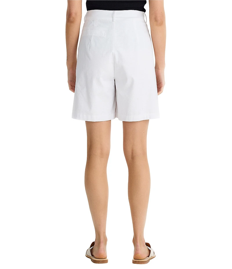 Brave + True Eden Linen Blend Pleated Coordinating Shorts