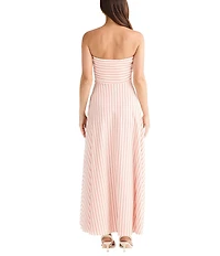 Brave + True Thandie Sleeveless Strapless Striped Maxi Dress