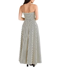 Brave + True Thandie Sleeveless Strapless Striped Maxi Dress