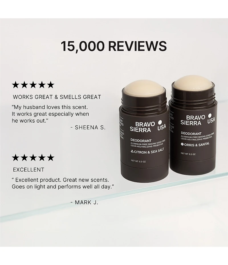 Bravo Sierra Deodorant Bergamot & Musk