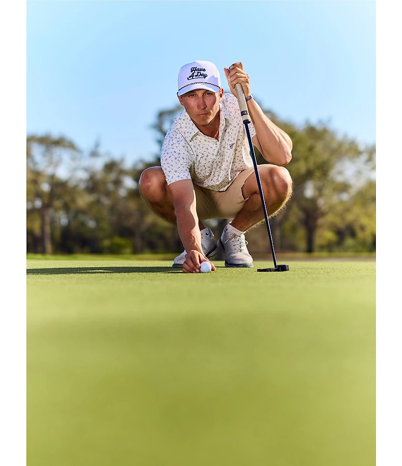 Breezy Golf Have A Day Rope-Detailed Hat