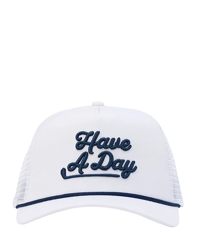 Breezy Golf Have A Day Rope-Detailed Trucker Hat