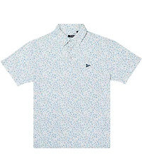 Breezy State Fair Printed Performance Short Sleeve Polo Shirt