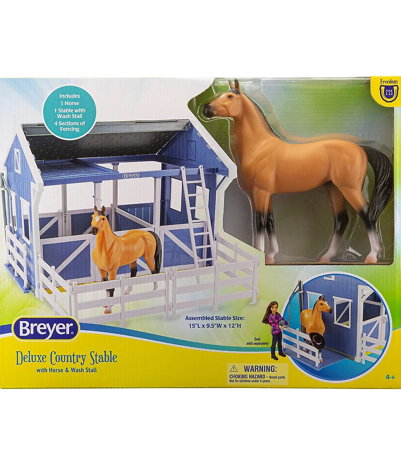 Breyer Deluxe Country Stable with Horse & Wash Stall