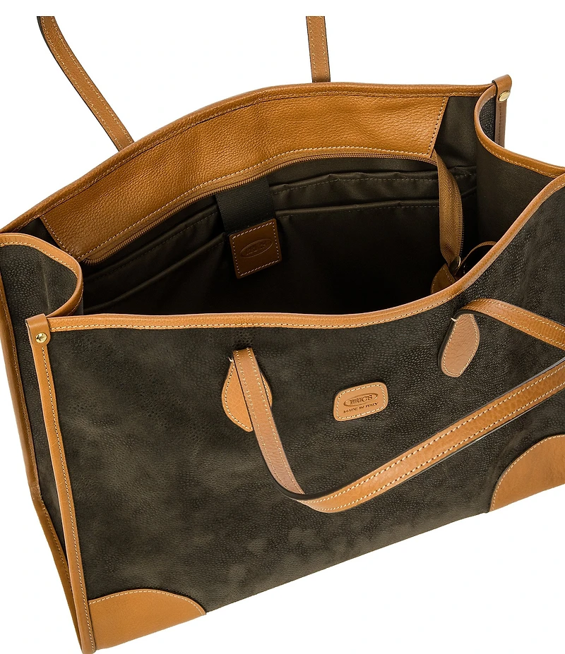 Bric's Life Contrast Trim Tote Bag