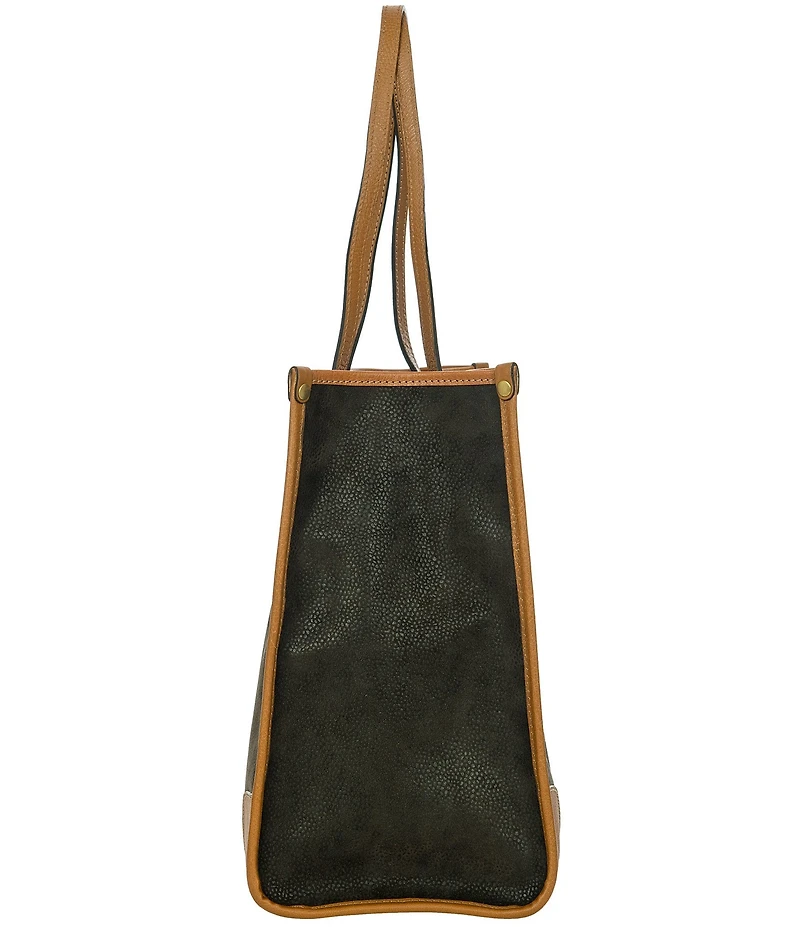 Bric's Life Contrast Trim Tote Bag