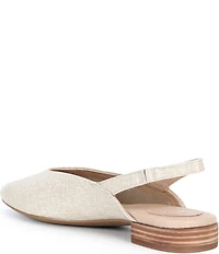 Brioso Alia Textured Leather Slingback Flats