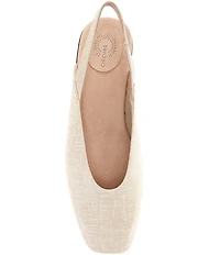 Brioso Alia Textured Leather Slingback Flats