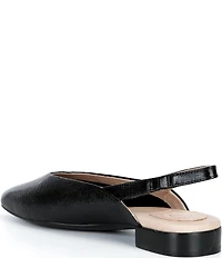 Brioso Alia Textured Leather Slingback Flats