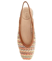 Brioso Alia Woven Fabric Slingback Flats
