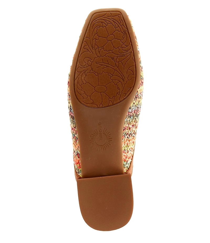 Brioso Alia Woven Fabric Slingback Flats