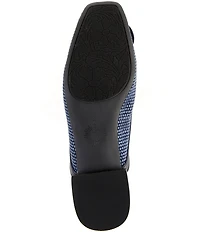 Brioso Alma Raffia Flower Slingback Flats