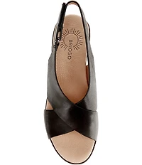 Brioso Bonnie Leather Xband Platform Sandals