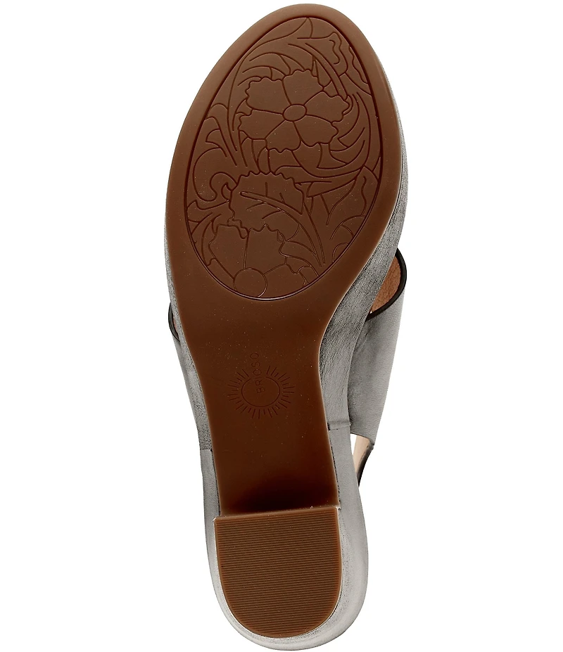 Brioso Bonnie Leather Xband Platform Sandals