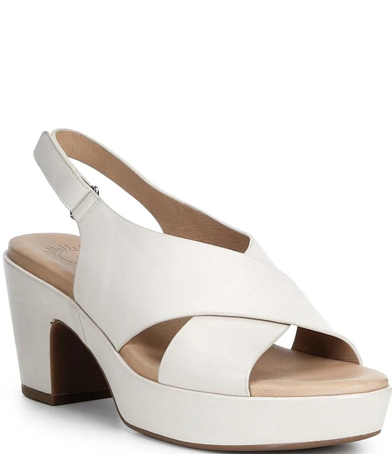 Brioso Bonnie Leather Xband Platform Sandals