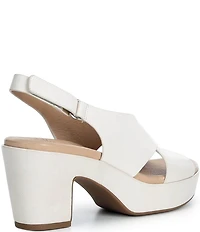 Brioso Bonnie Leather Xband Platform Sandals