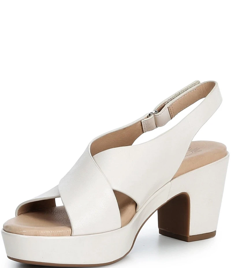 Brioso Bonnie Leather Xband Platform Sandals