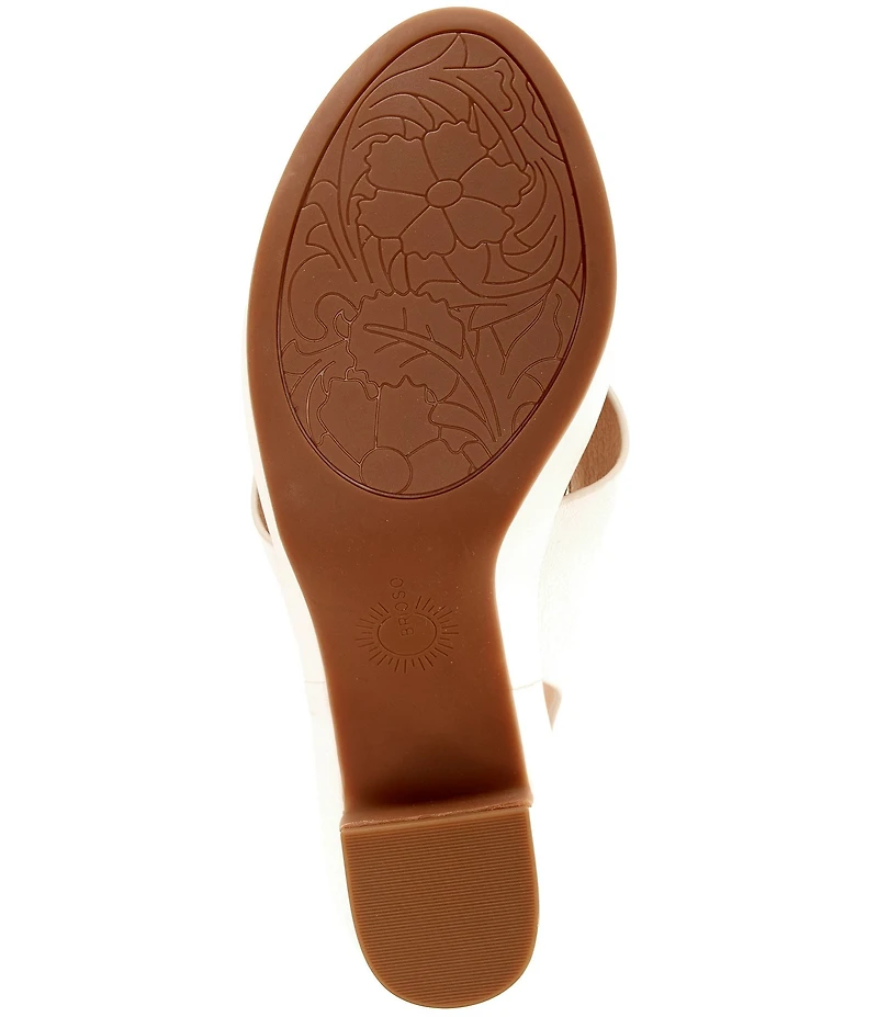 Brioso Bonnie Leather Xband Platform Sandals