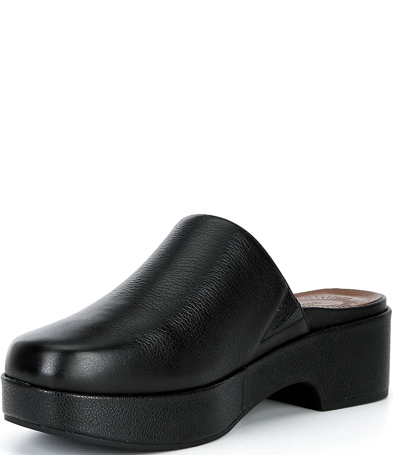 Brioso Brent Leather Slip-On Mules