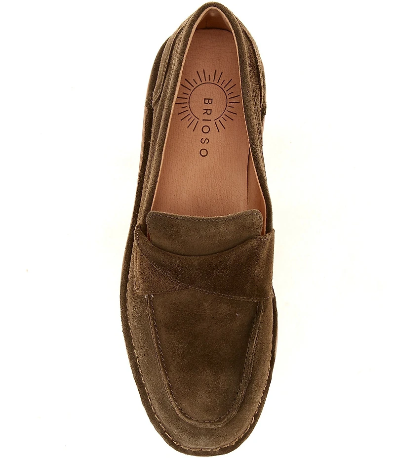 Brioso Clarence Suede Twisted Loafers