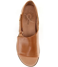 Brioso Dara Covered Dorsay Leather Sandals