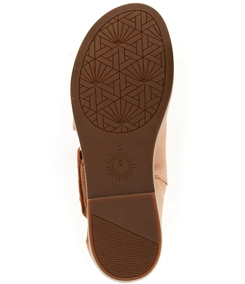 Brioso Dara Covered Dorsay Leather Sandals
