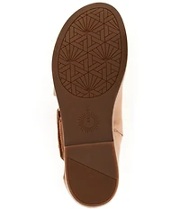 Brioso Dara Covered Dorsay Leather Sandals