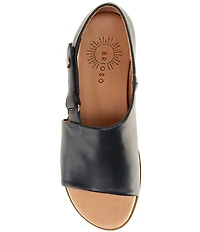 Brioso Dara Covered Dorsay Leather Sandals
