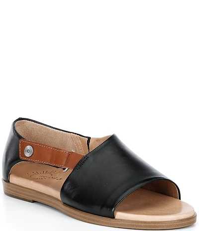 Brioso Dara Covered Dorsay Leather Sandals