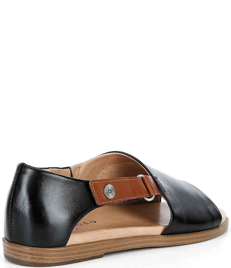 Brioso Dara Covered Dorsay Leather Sandals