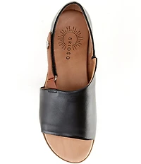 Brioso Dara Covered Dorsay Leather Sandals